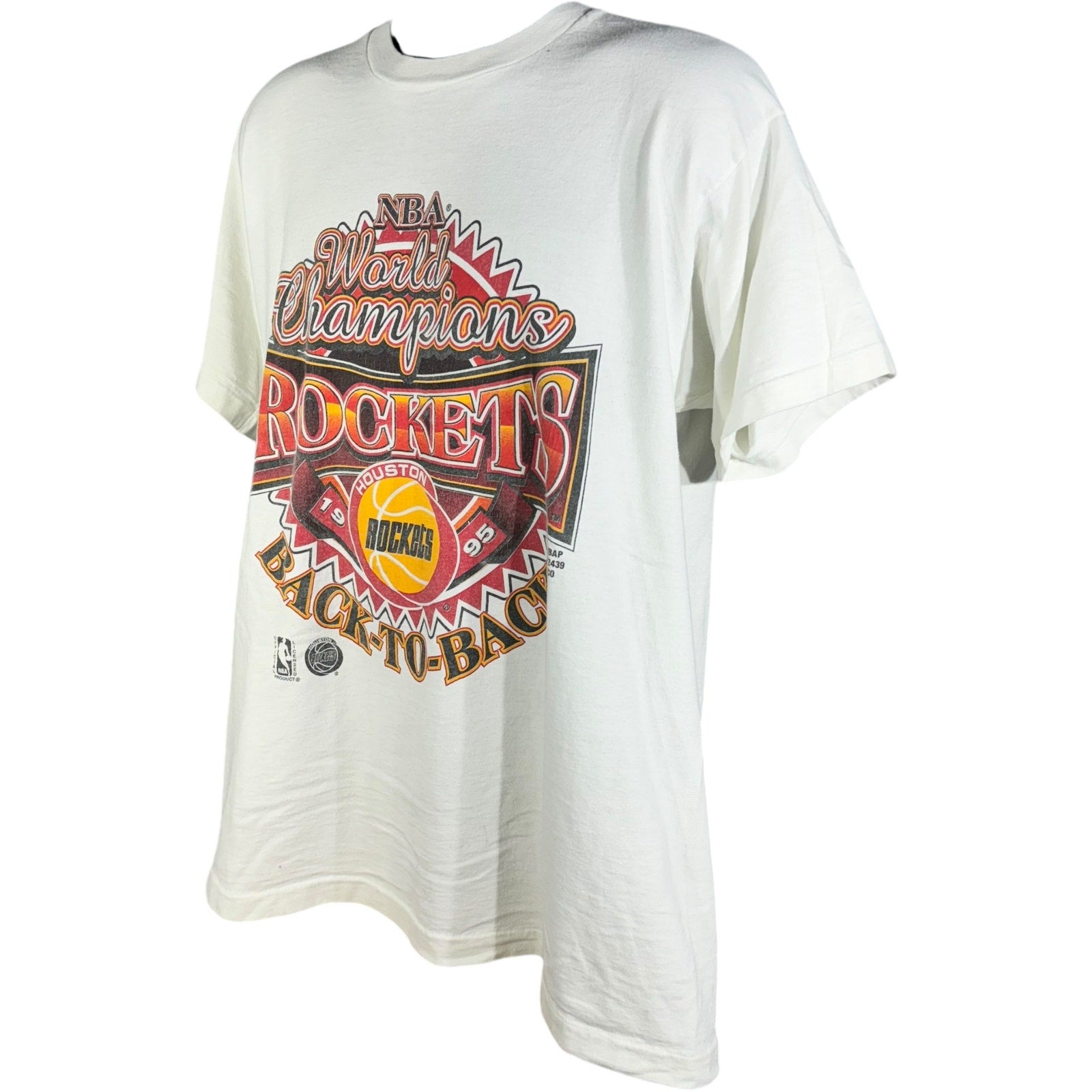 Vintage Houston Rockets Back to Back World Champions Tee 1994