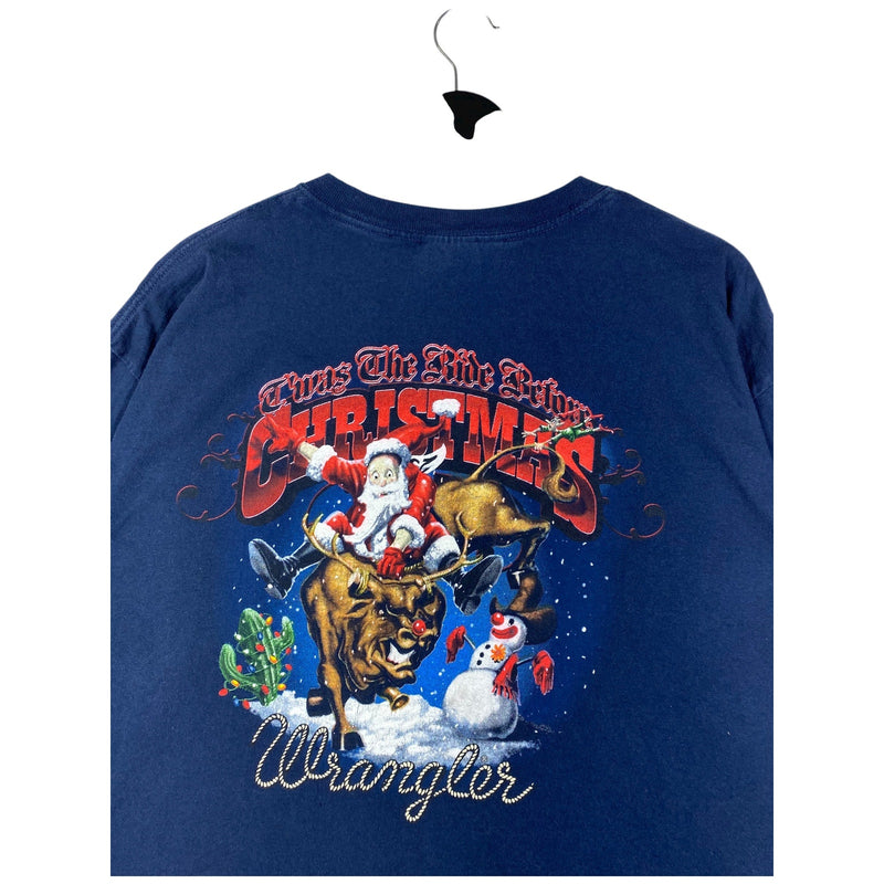 Vintage Wrangler Christmas Graphic Print T-Shirt