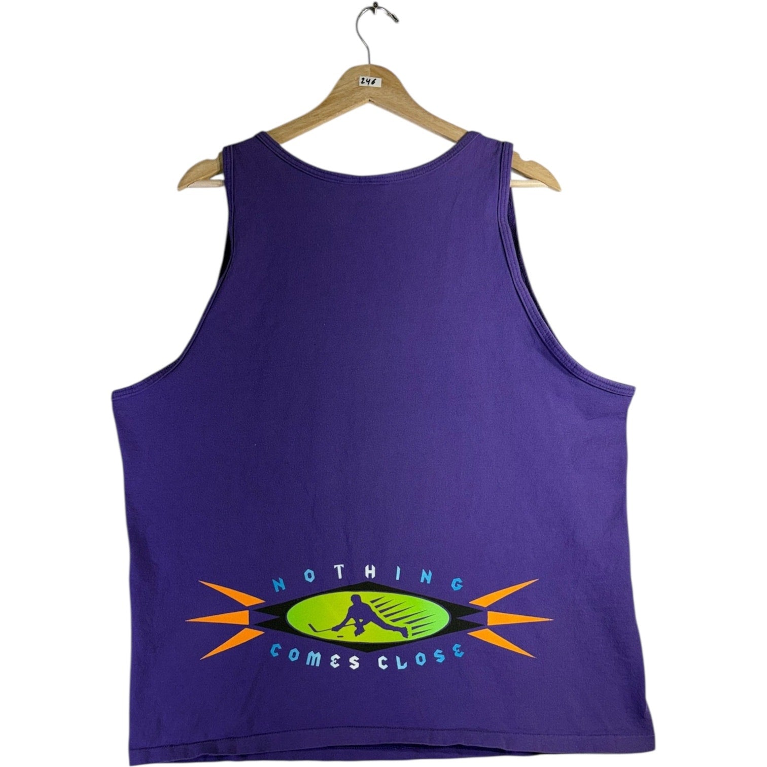 Vintage Street Hockey Action Graphic Tank Top