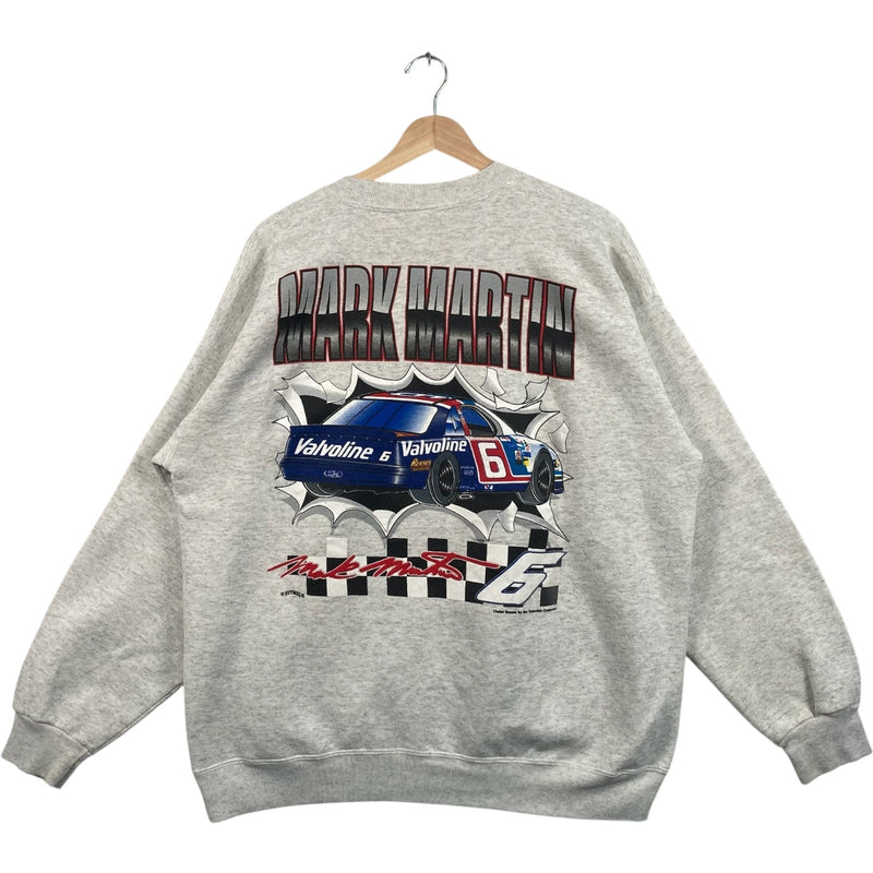 Vintage Nutmeg Mark Martin #6 Race Car NASCAR Crewneck