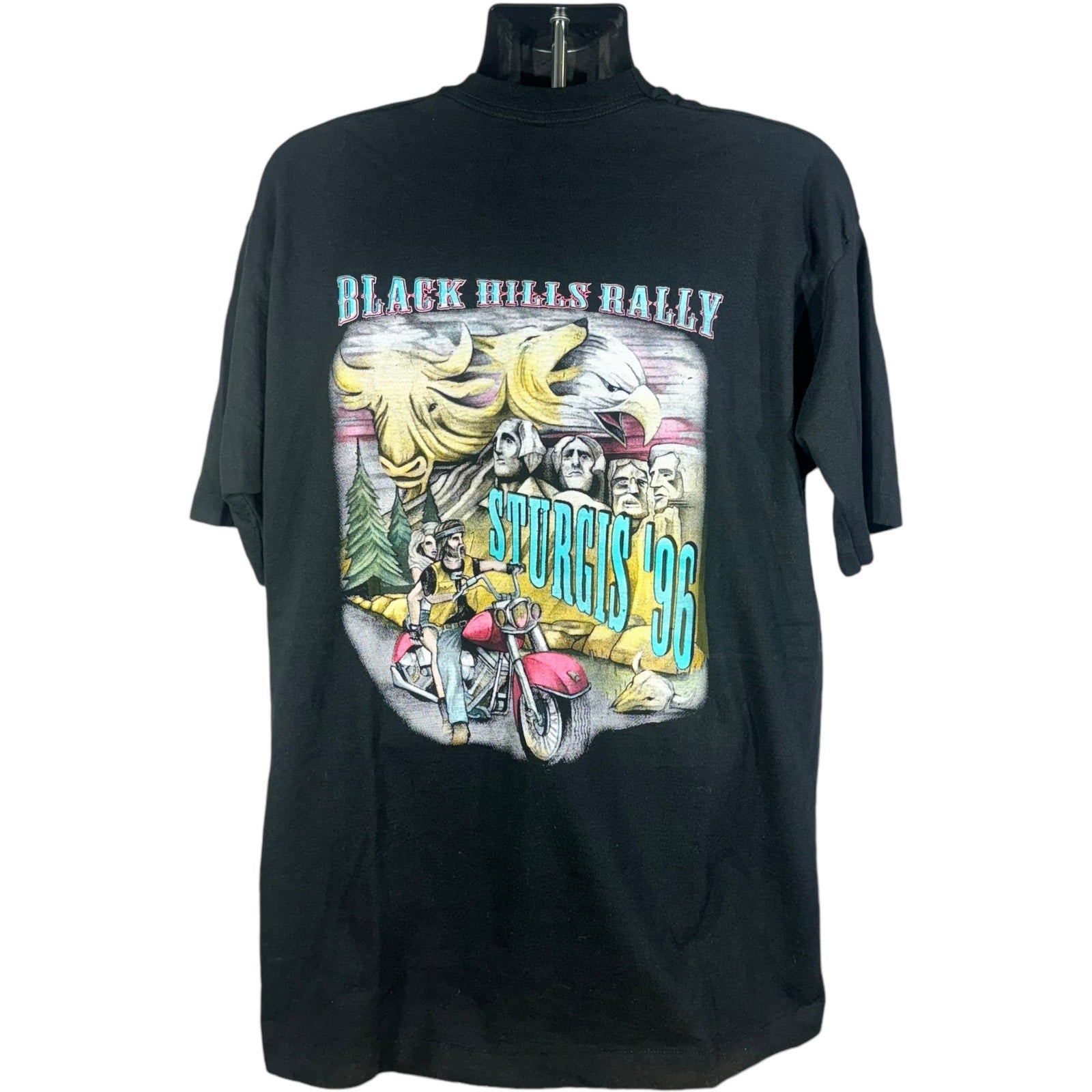 Vintage Sturgis Black Hills Rally Biker Tee 1996