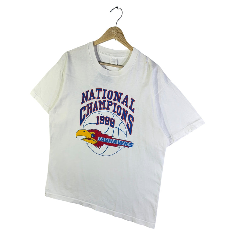 Vintage 1988 Kansas Jayhawks NCAA National Champions T-Shirt