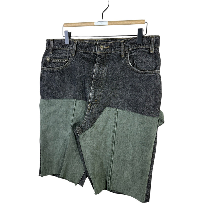 Vintage Levi's Cut & Sew Carpenter Denim Shorts 36