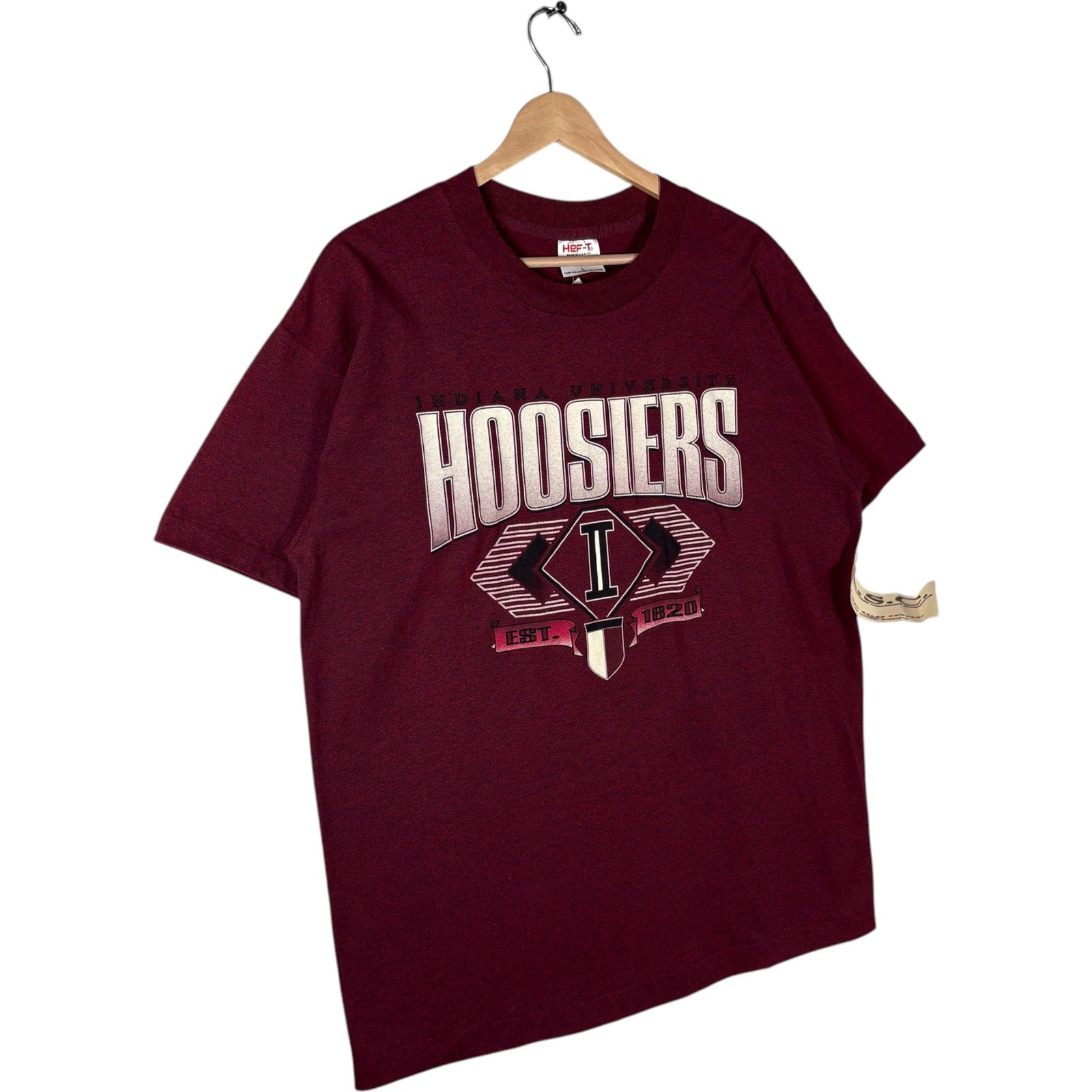 Vintage Indiana University Hoosiers Large Spellout Logo Tee