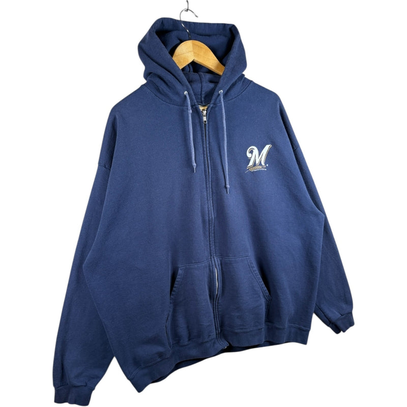 Vintage Milwaukee Brewers Full Zip Hoodie