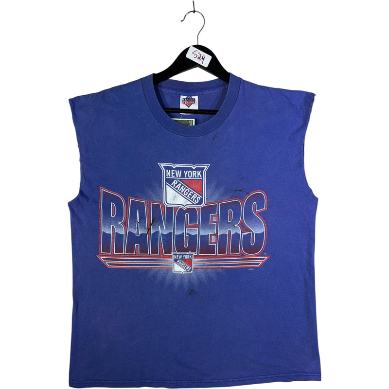 Vintage New York Rangers Muscle Sleeve Tank Top