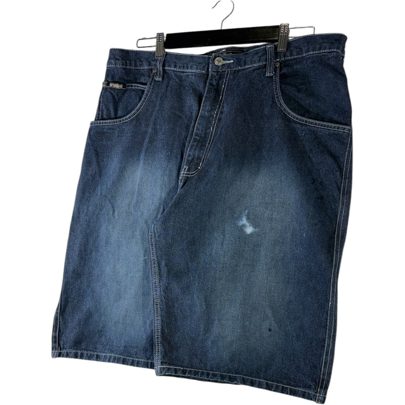 Vintage Webs Wide Leg Denim Shorts 38