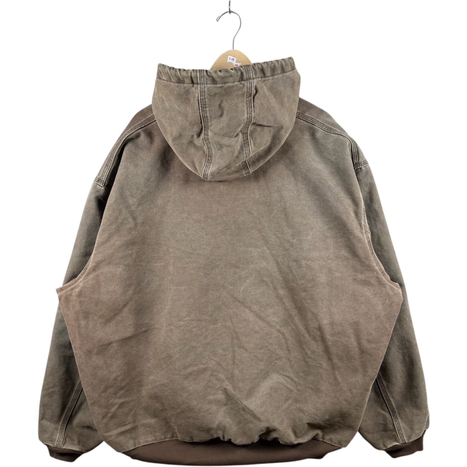 Vintage Carhartt Thermal Lined Sandstone Hoodie Full Zip Jacket