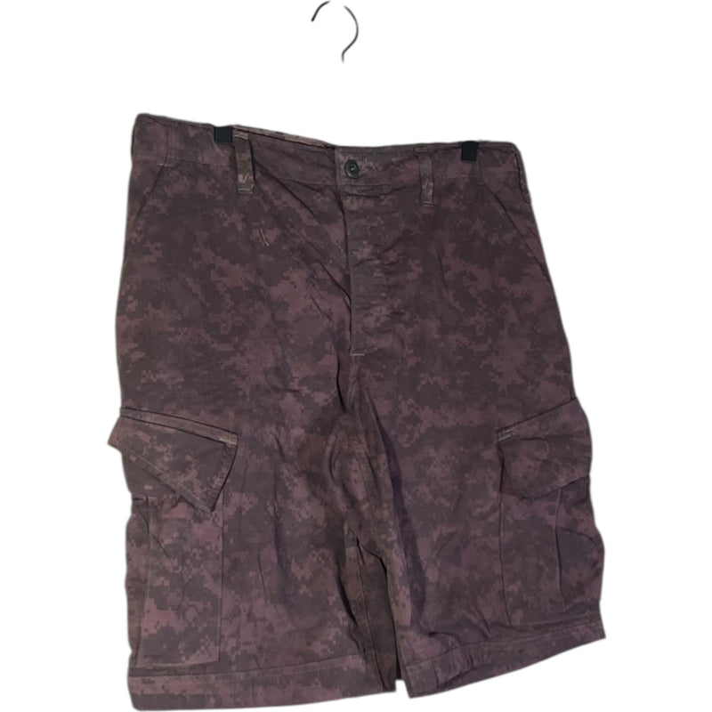 Vintage Camouflage Cargo Pockets Shorts 34x12