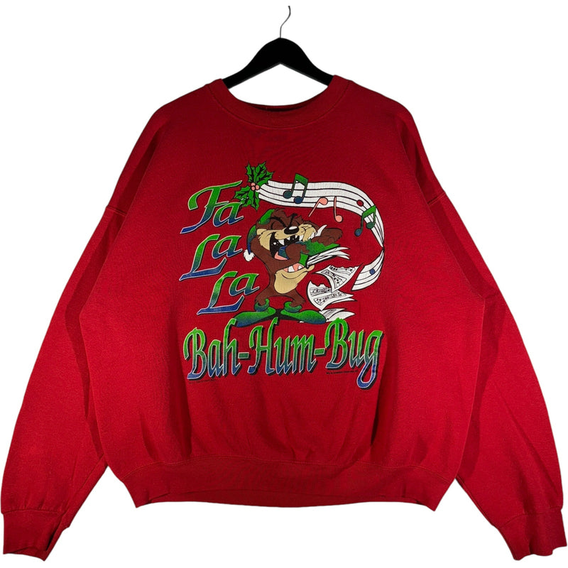 Vintage Looney Tunes Taz Singing Christmas Crewneck