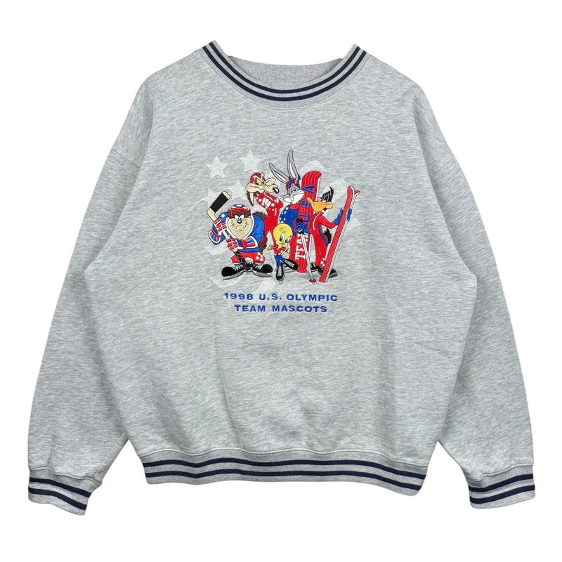 Vintage Warner Bros U.S. Olympic Team Mascots Looney Tunes Crewneck