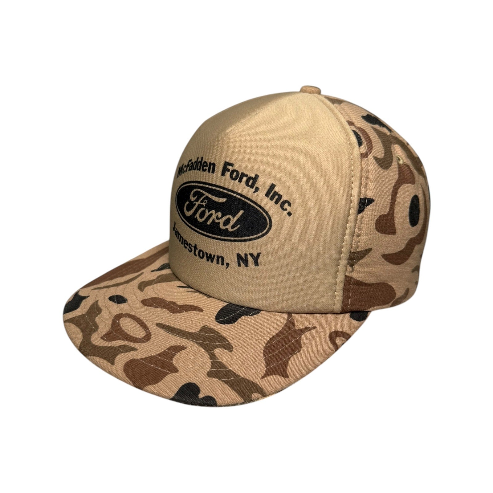Vintage Ford  Madden Ford, Inc Camo Snapback Hat OSFA