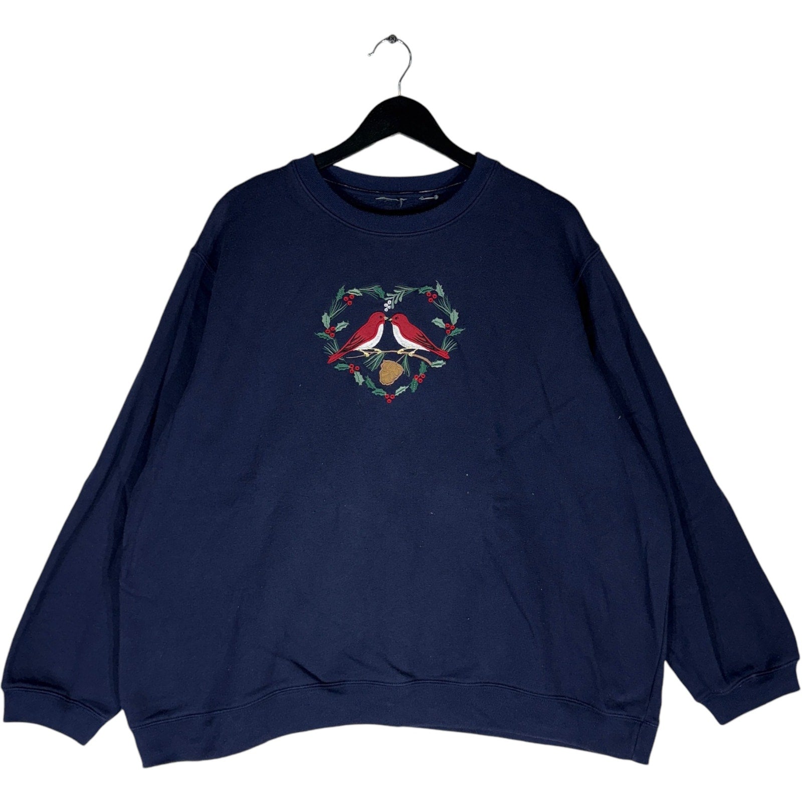 Vintage Love Birds Mistletoe Crewneck 90s