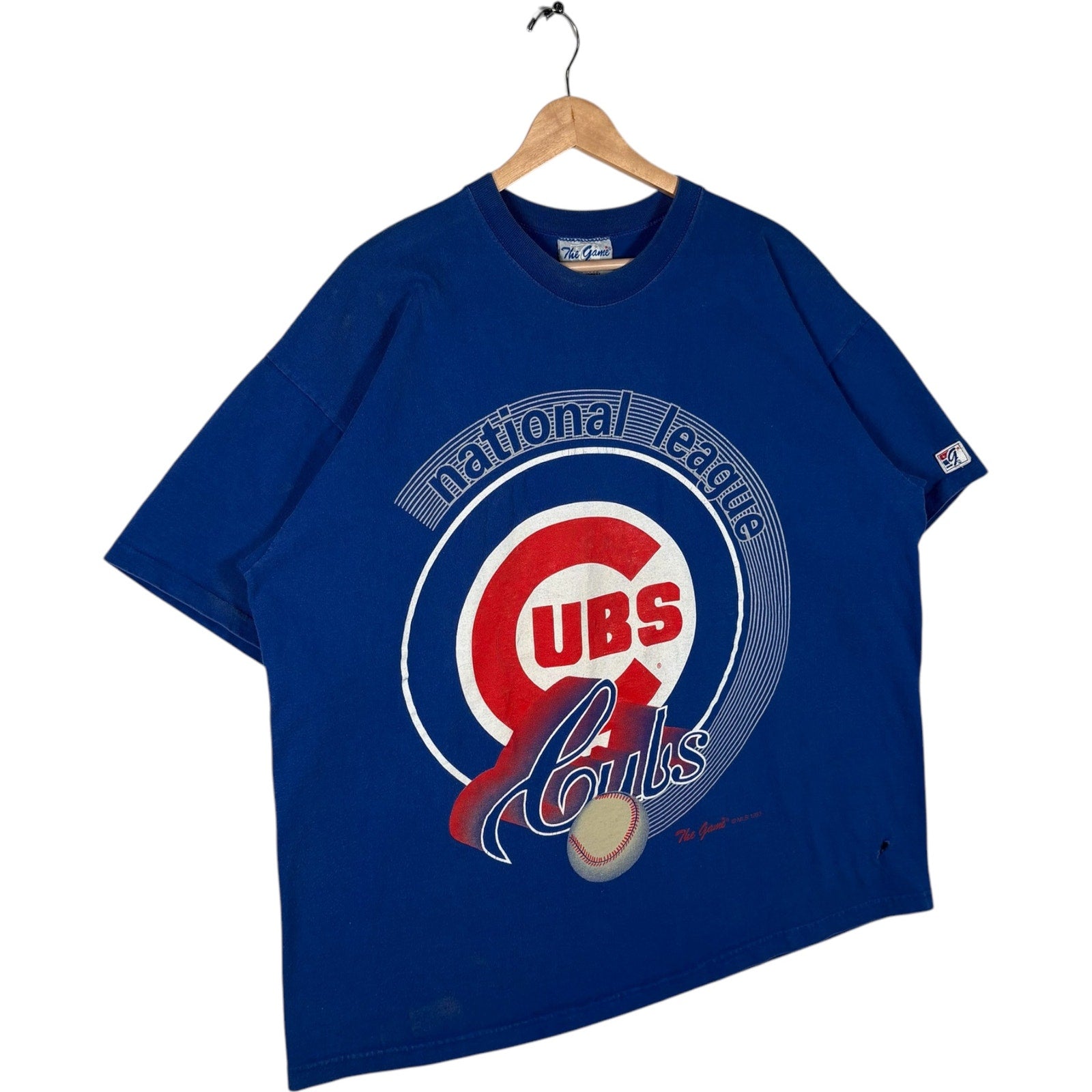 Vintage The Game Chicago Cubs Big Logo MLB Tee 90s