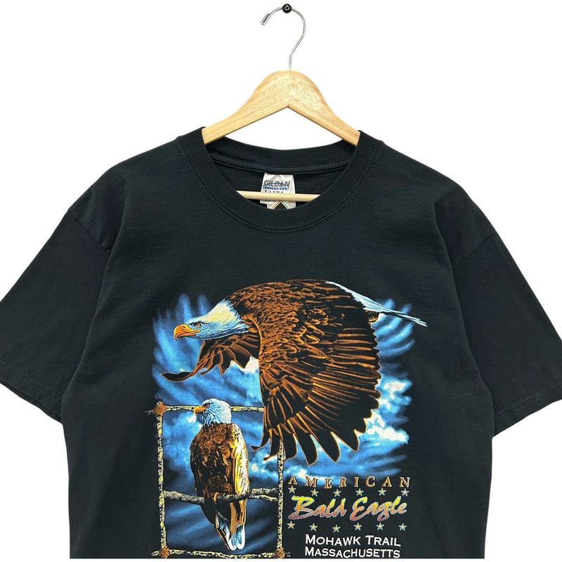 Vintage Mohawk Trail Massachusetts Bold Eagle Souvenir Tee