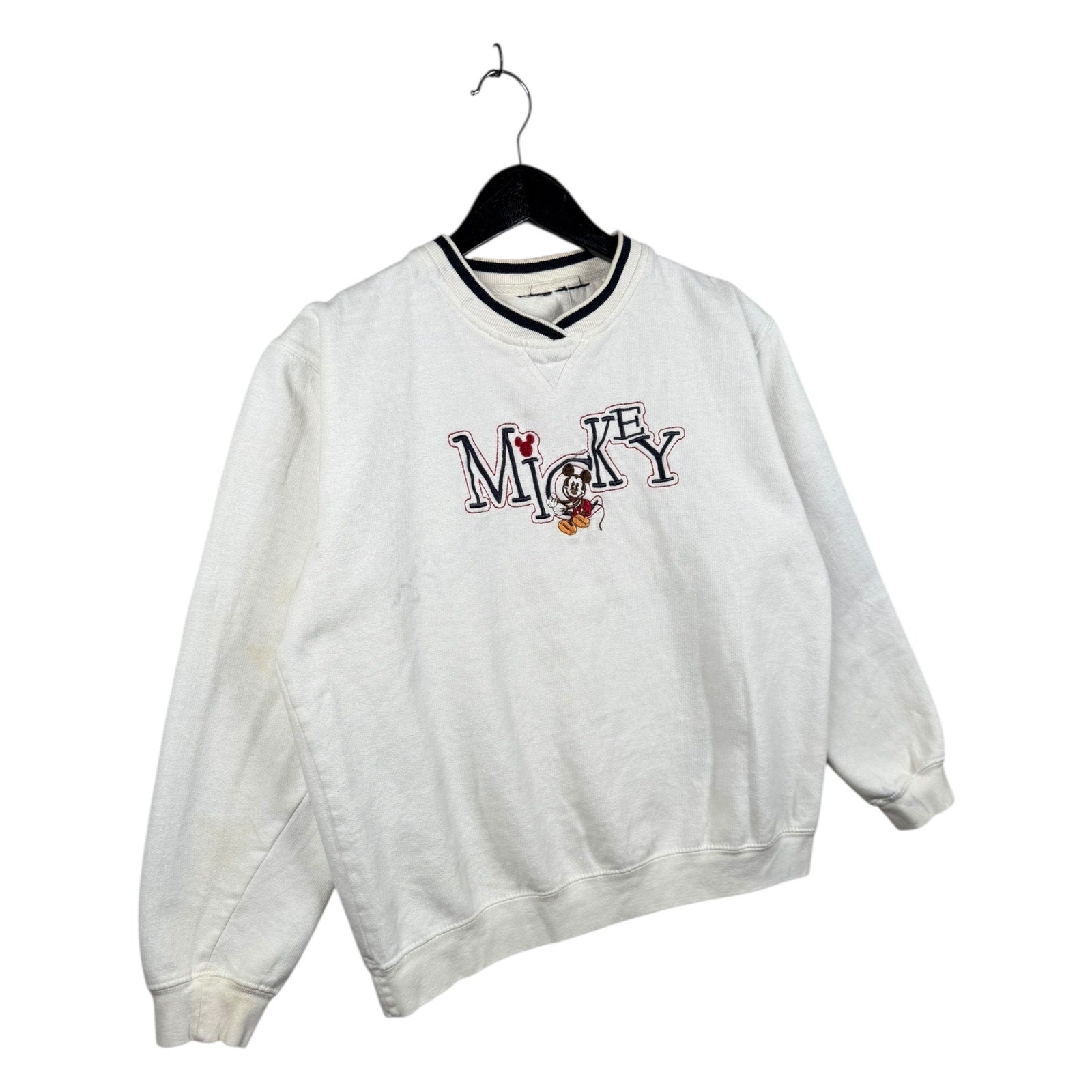 Vintage Disney Mickey Mouse Embroidered Crewneck
