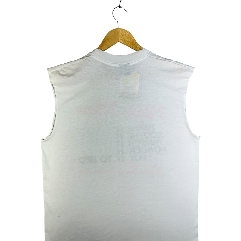 Vintage Night Menu Muscle Sleeve Tank Top
