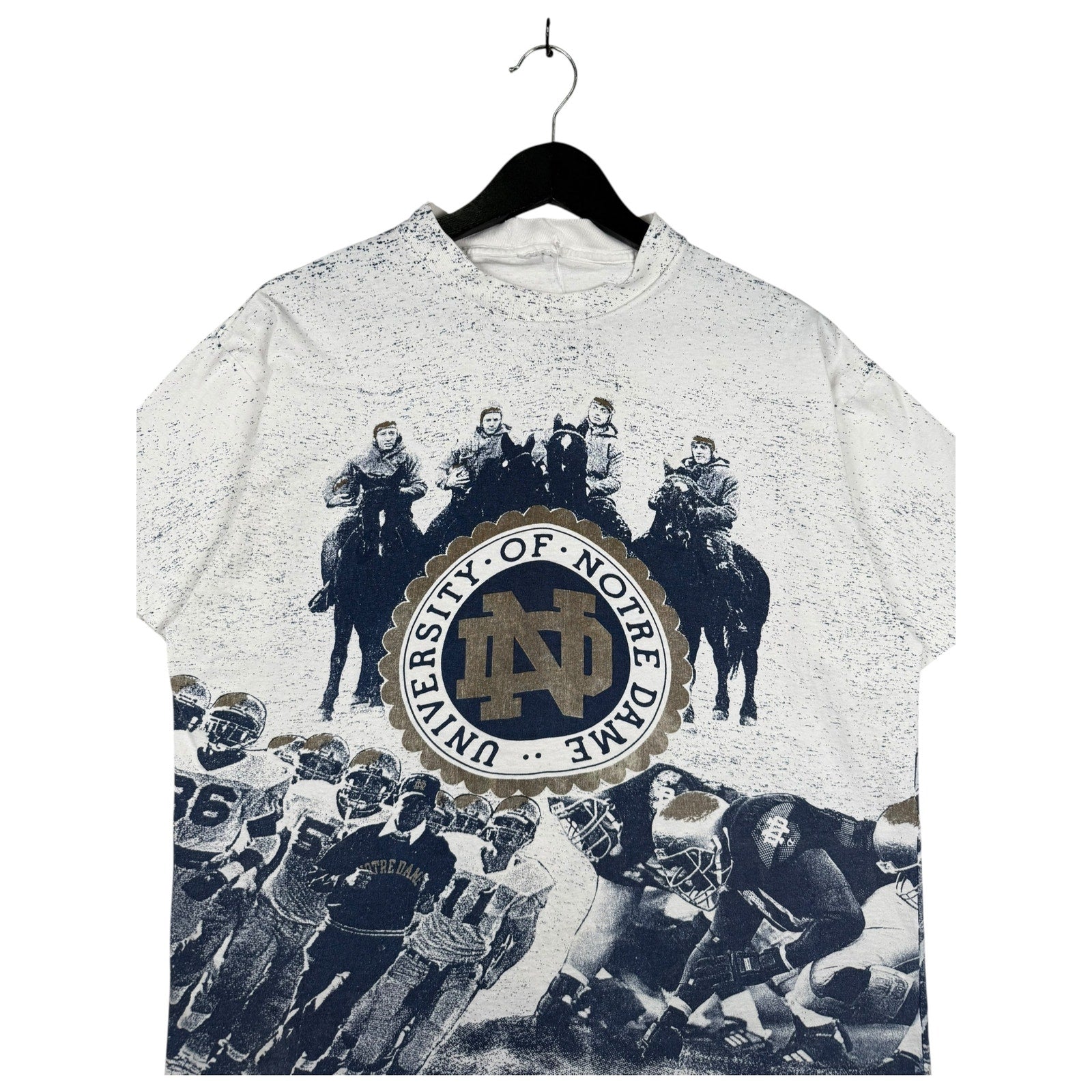 Vintage University Of Notre Dame AOP T-Shirt