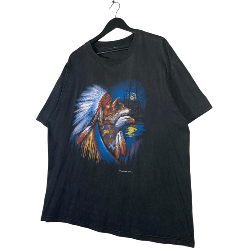 Vintage Native American Indian Wild Animals Graphic T-Shirt