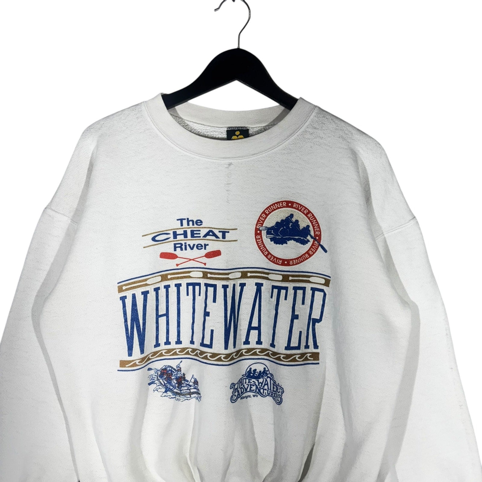 Vintage Whitewater Adventures "The Cheat River" Crewneck 90s