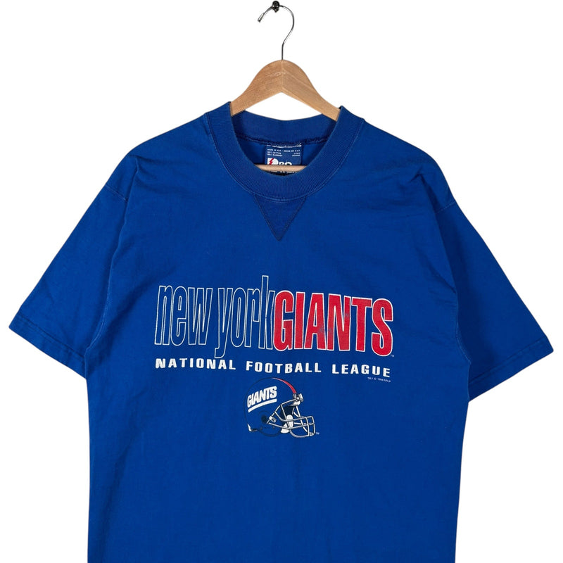 Vintage Pro Player New York Giants Spellout NFL Tee 90