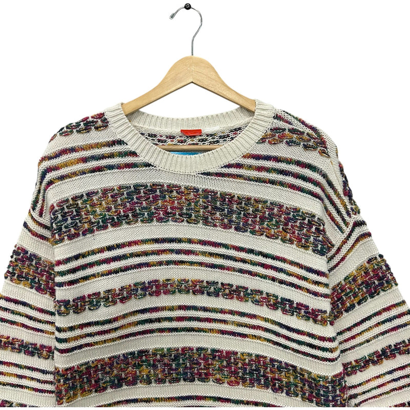 Vintage Striped Knit Sweater 90s