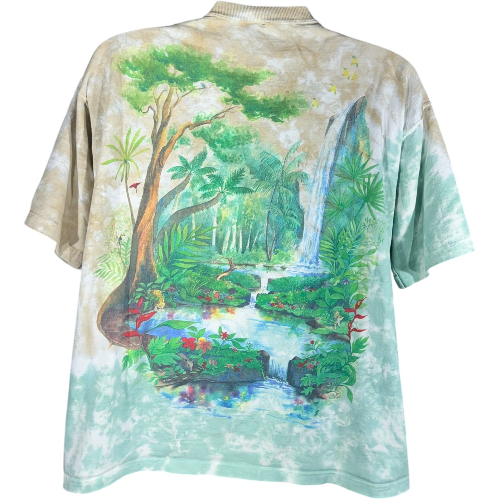 Vintage Rain Forest Tie Dye Tee