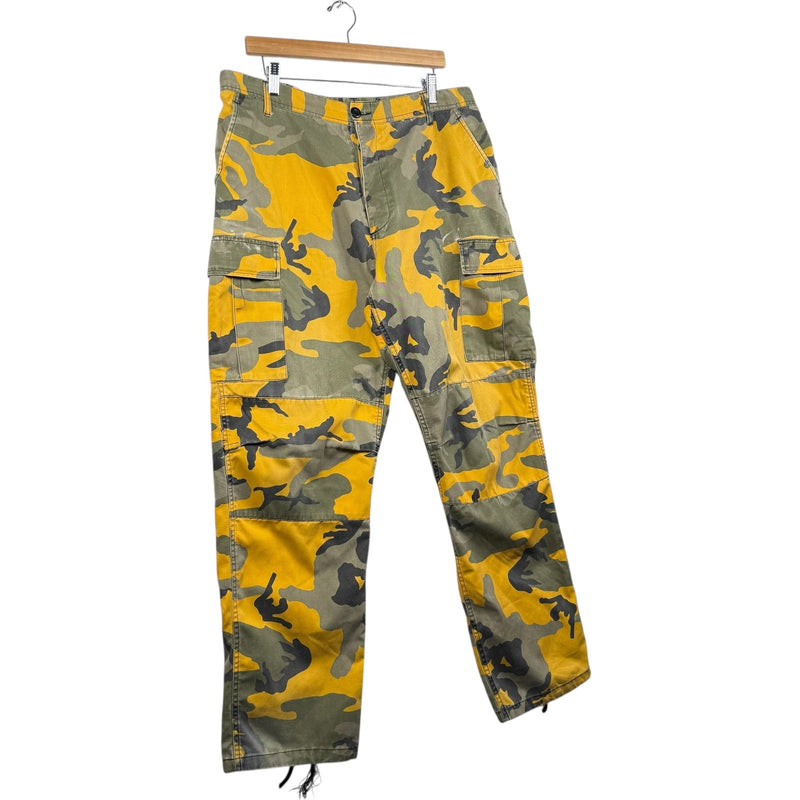 Vintage Military Surplus Camo Adjustable Cargo Pants 36x30