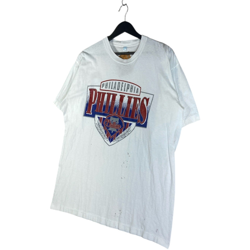 Vintage Philadelphia Phillies Chest Spellout MLB T-Shirt