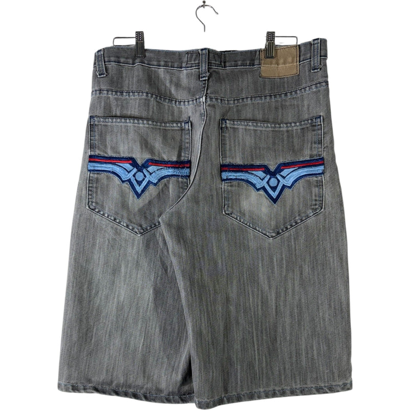 Vintage Barked Bears Wide Leg Denim Shorts 36
