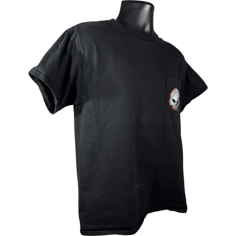 Vintage Harley Davidson Las Vegas Skull Double Sided Tee