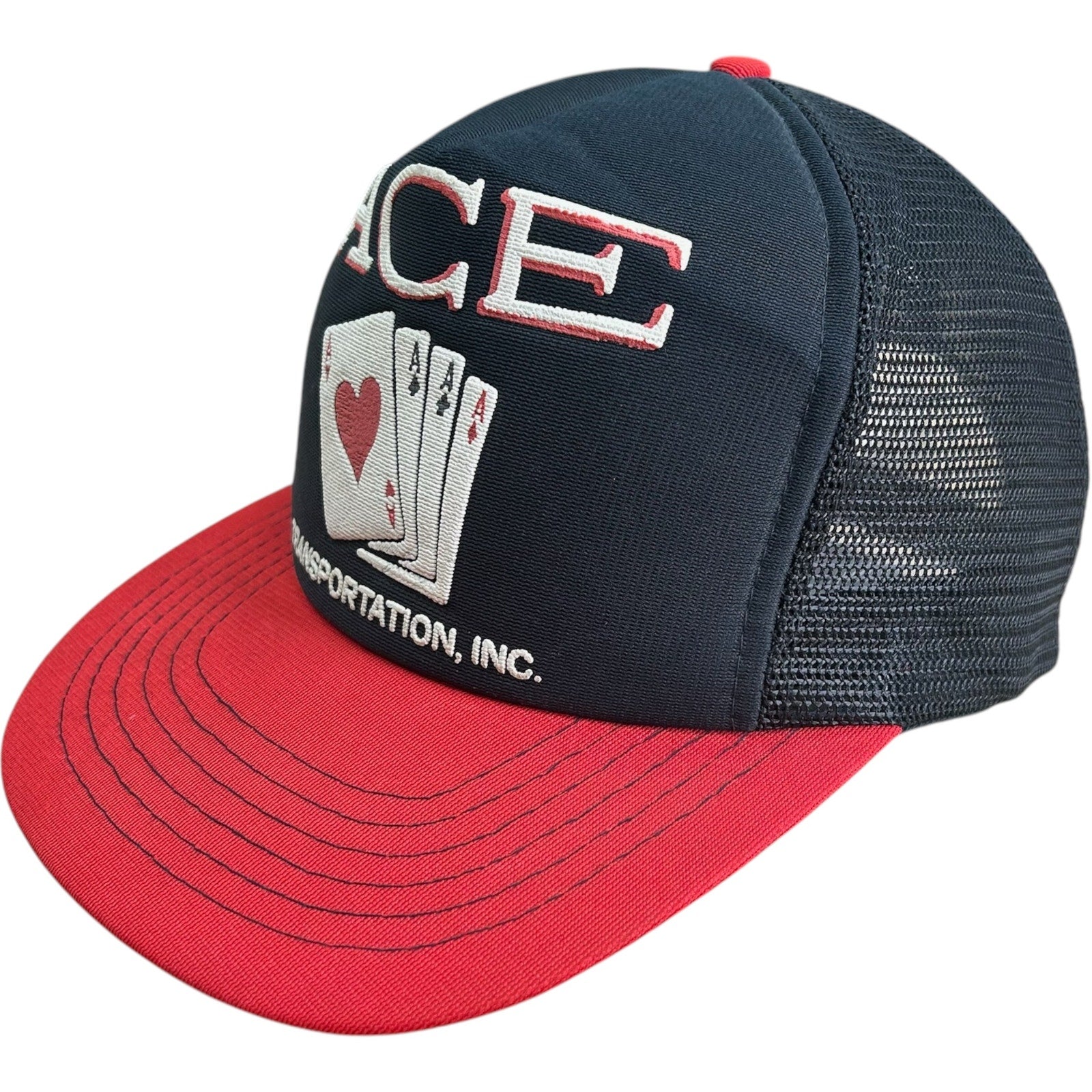 Vintage Ace Transportation Cards Trucker Snapback Hat