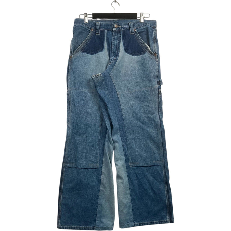 Vintage Cut & Sew Wrangler Denim Carpenter Pants 32 x 32
