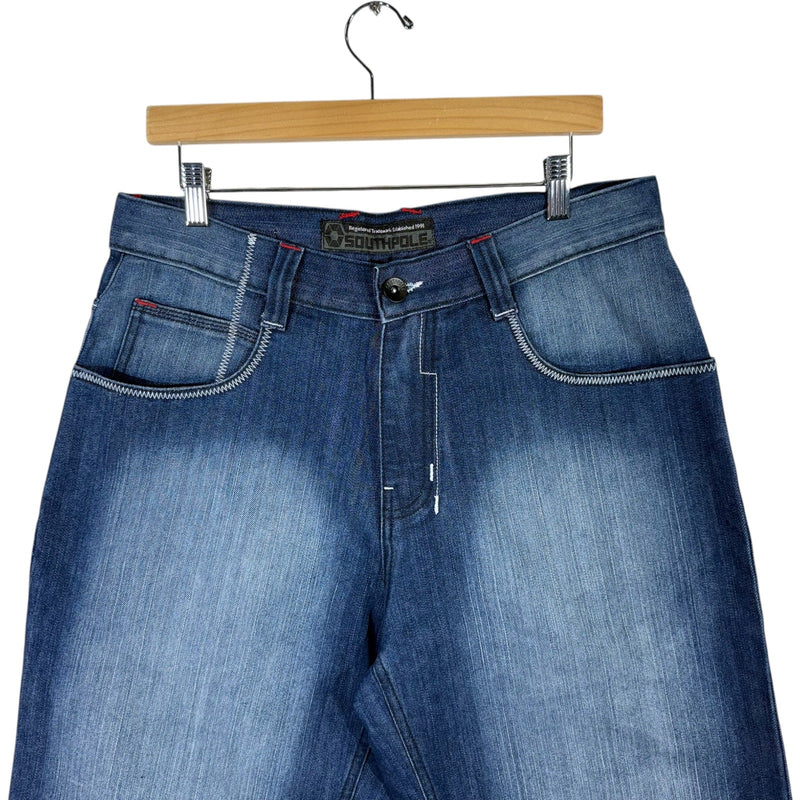 Vintage Y2K South Pole Denim Shorts 34x13