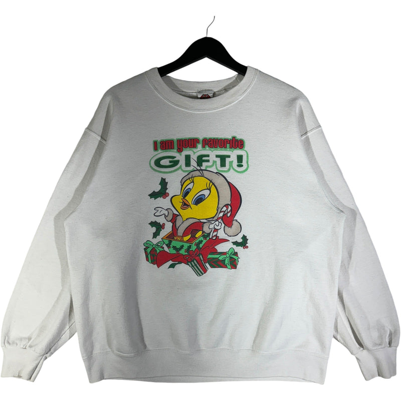 Vintage Looney Tunes Tweety Bird Christmas Gift Crewneck