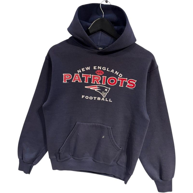 Vintage New England Patriots Spellout NFL Hoodie