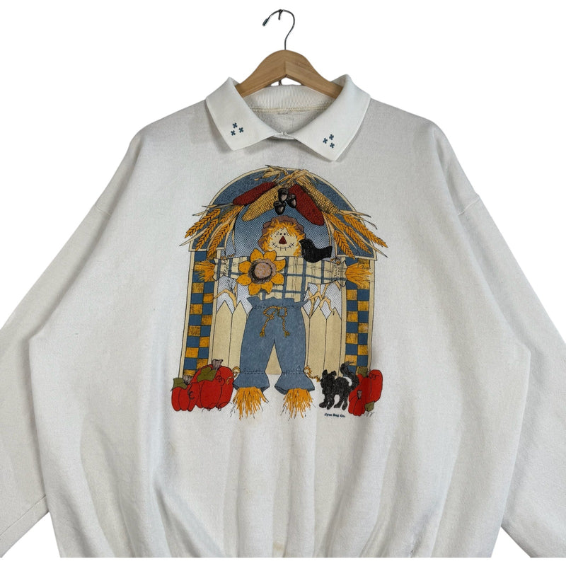 Vintage Women's Fall Harvest Collared Crewneck