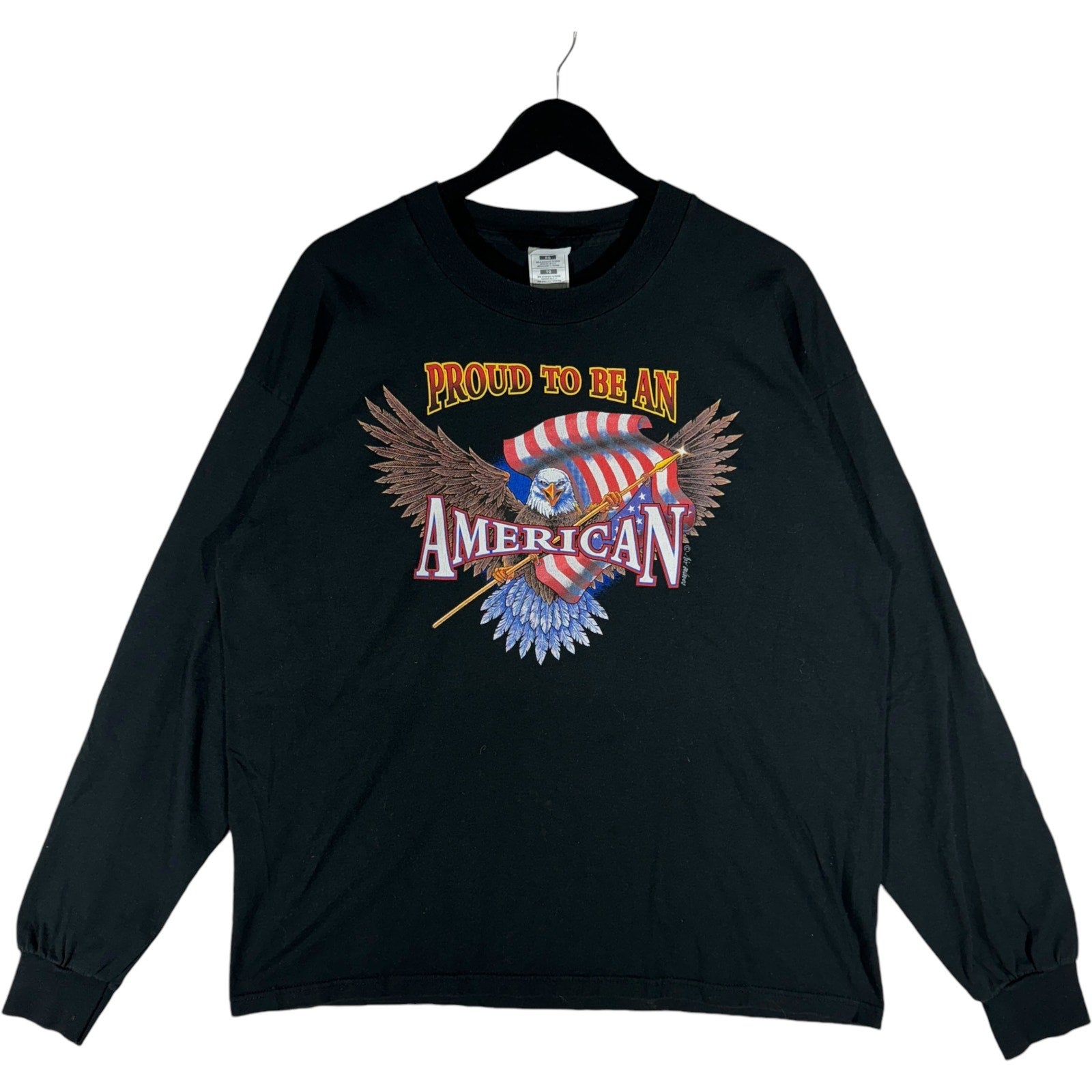 Vintage "Proud To Be An American" Bald Eagle Long Sleeve 90s