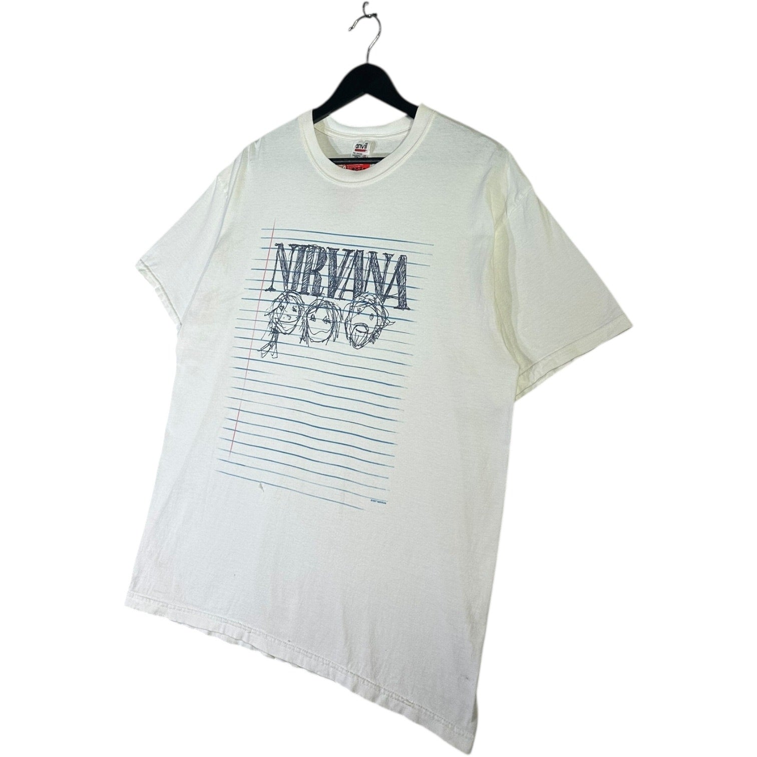 Vintage Nirvana Notebook Doodle Band T-Shirt