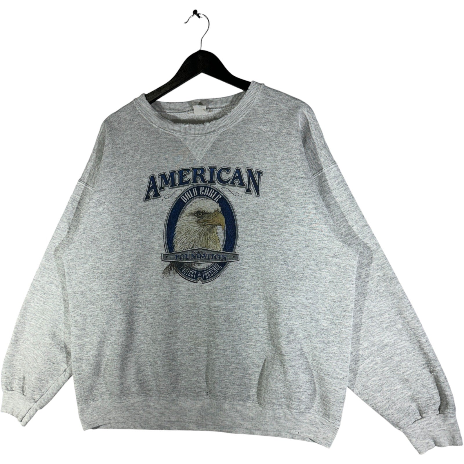 Vintage Patriotic Bald Eagle American Crewneck