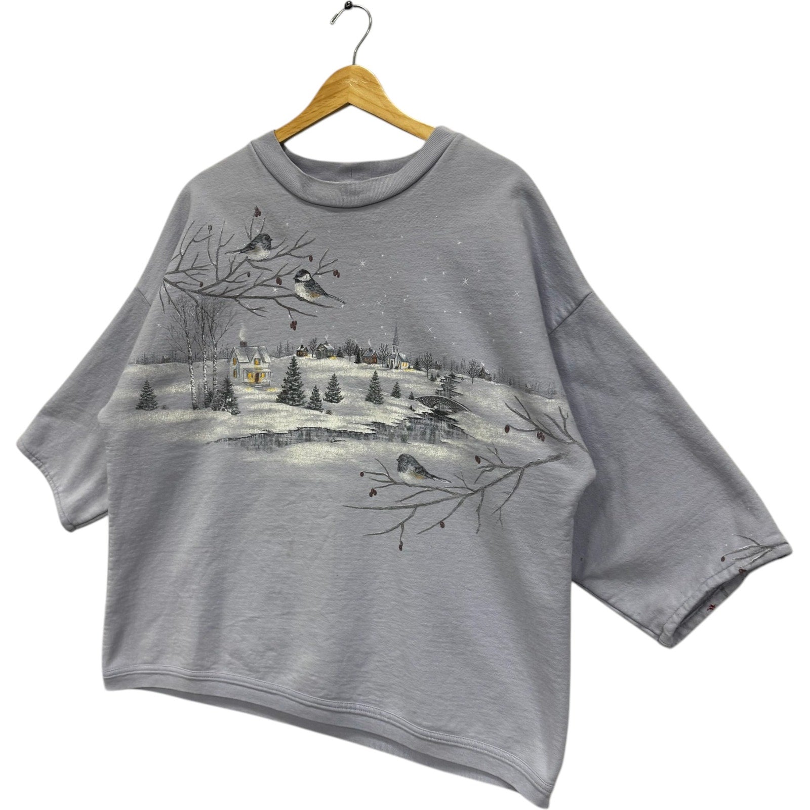 Vintage Short Sleeve Winter Nature Crewneck