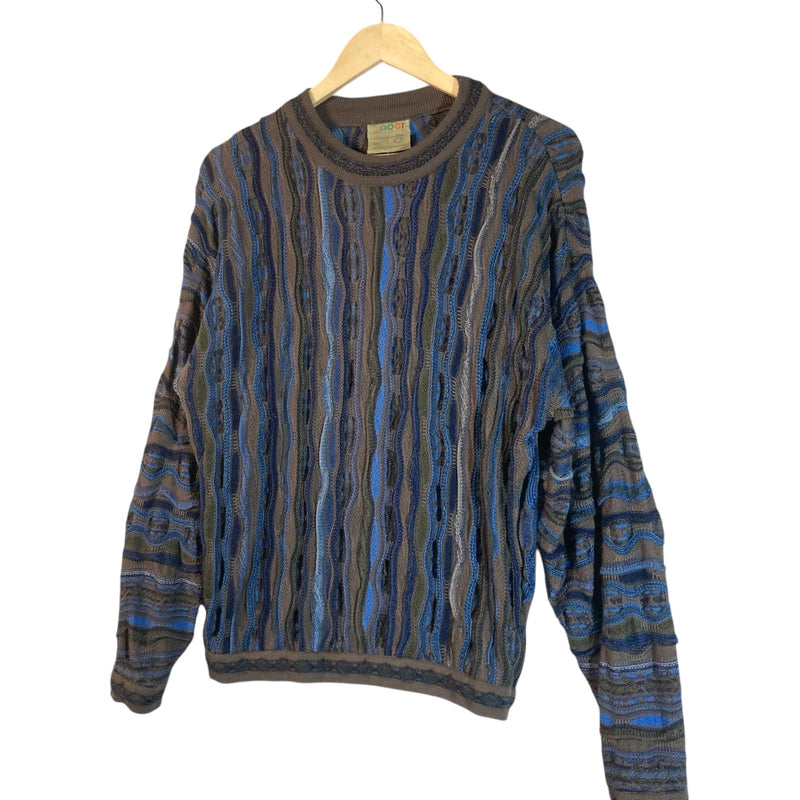 Vintage Coogi 3D Abstract Knit Sweater