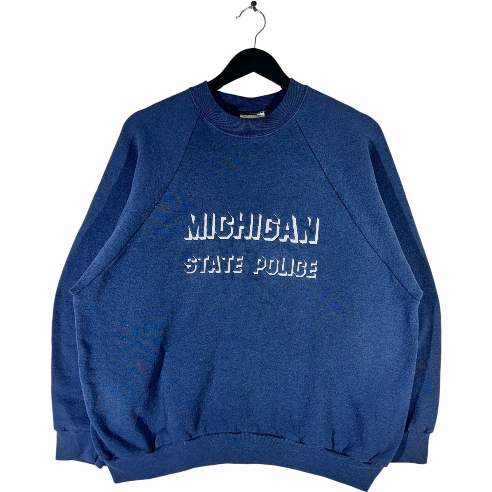 Vintage Michigan State Police Spellout Crewneck 90s