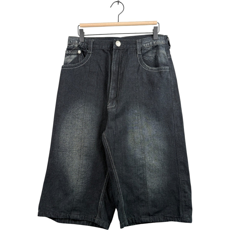 Vintage Bermuda Faded Denim Shorts