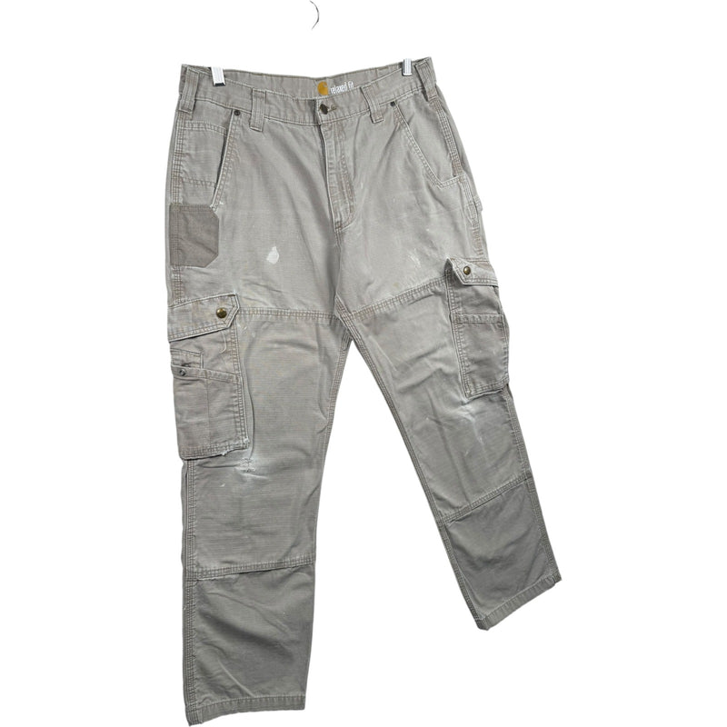 Vintage Carhartt Workwear Cargo Carpenter Pants 35x32