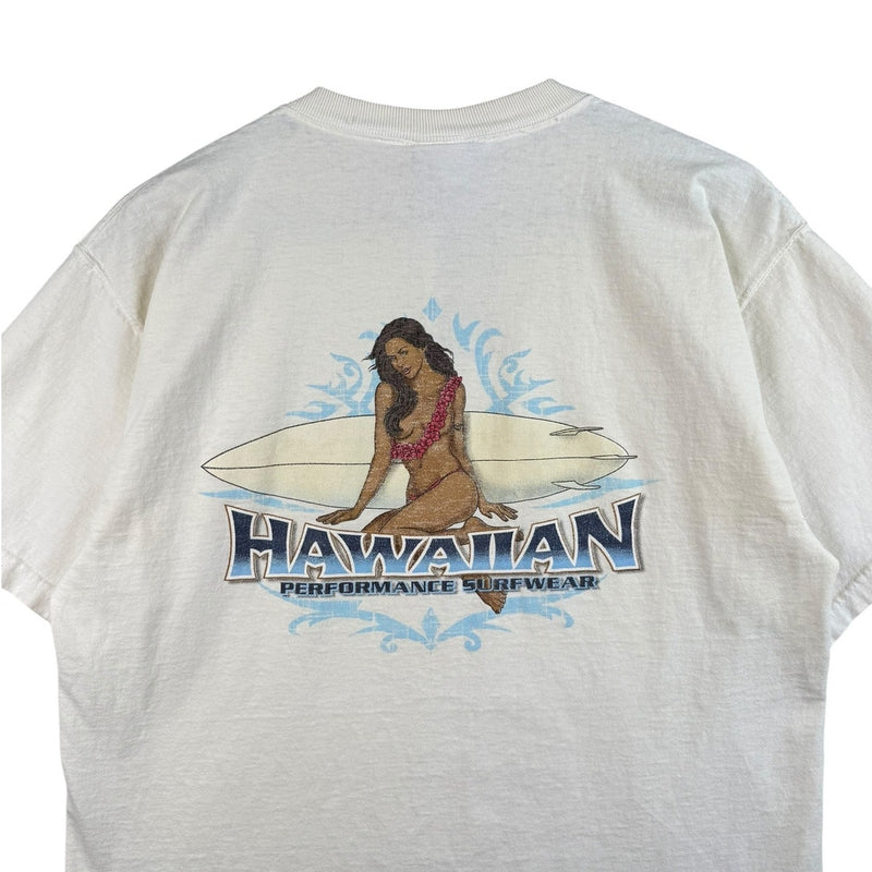 Vintage Surf Girl Hawaiian Graphic T-Shirt