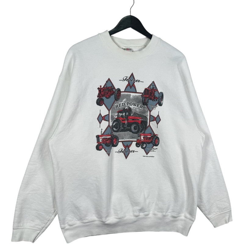 Vintage Red Power Forever Crewneck