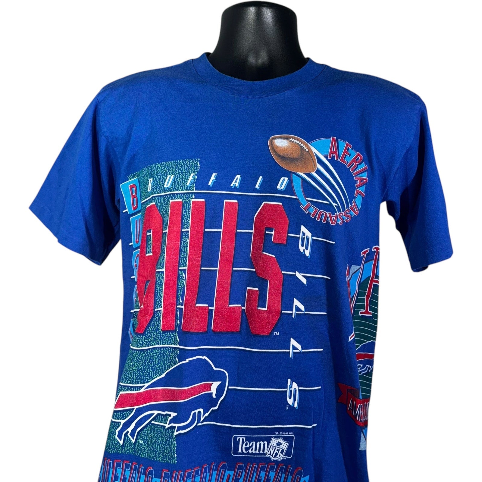 Vintage Salem Sportswear Buffalo Bills AOP Graphic Tee