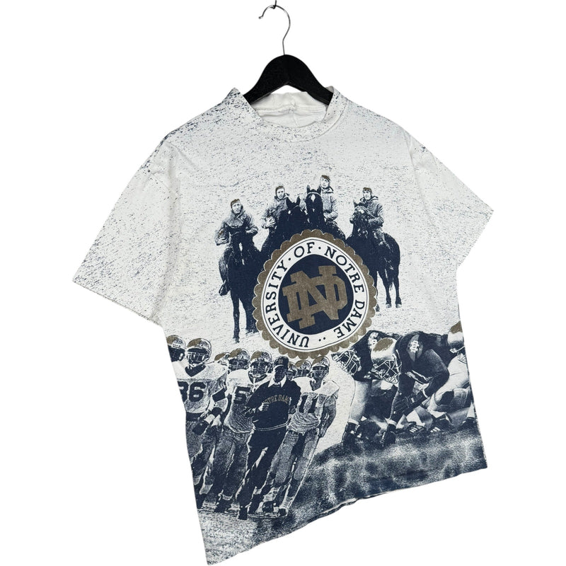 Vintage University Of Notre Dame AOP T-Shirt