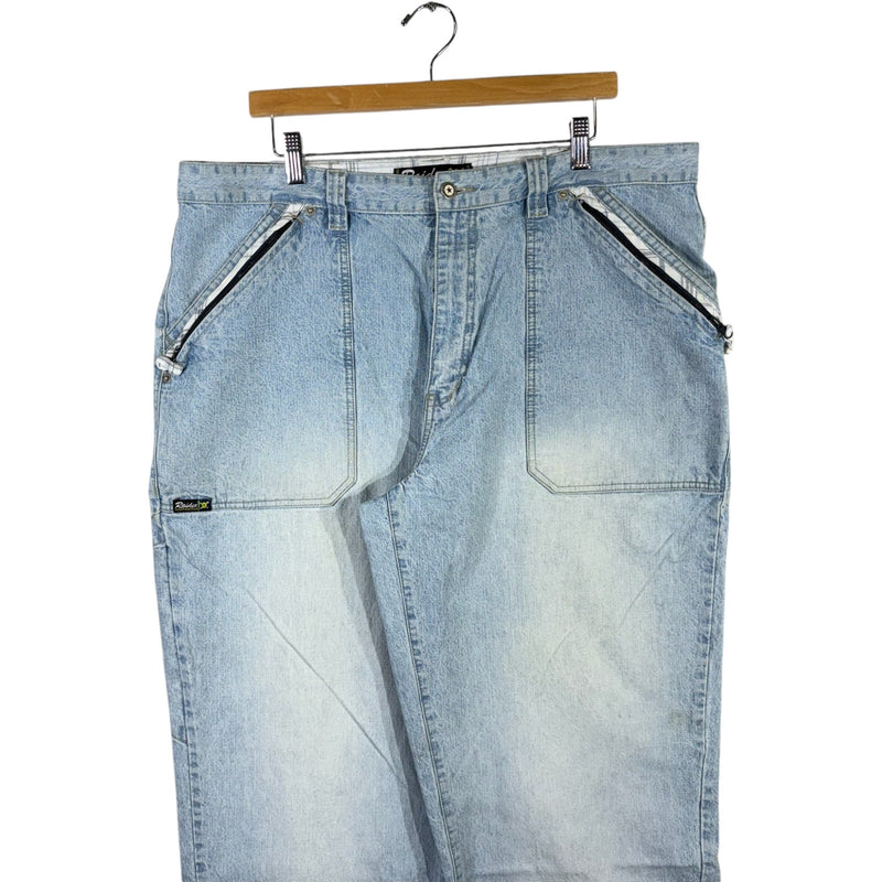 Vintage Y2k Wide Leg Carpenter Denim Jeans 38x32